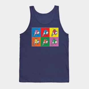 MOD Scooters in A 60's POP Art Inspired design Tank Top